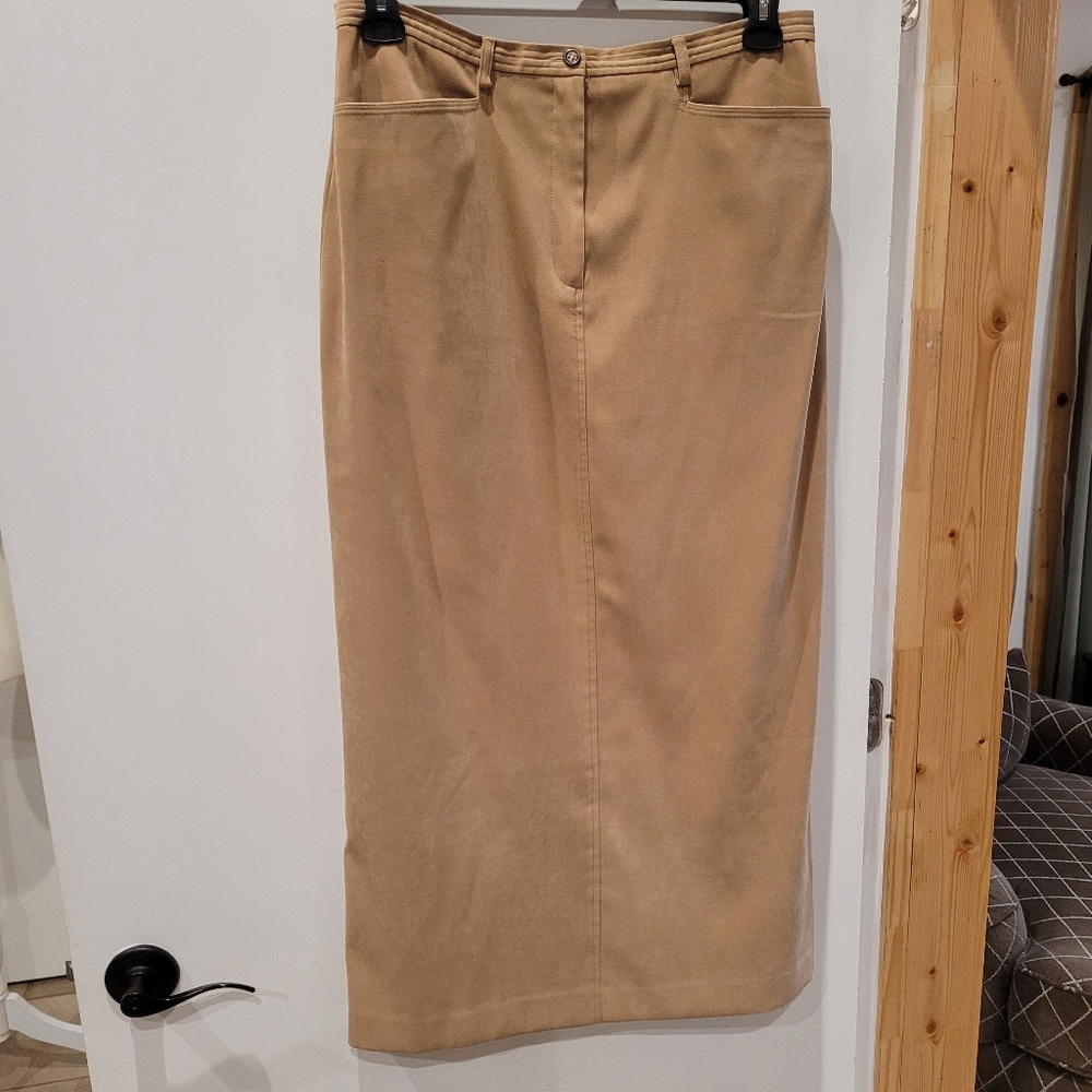 Talbots Tan Maxi Skirt